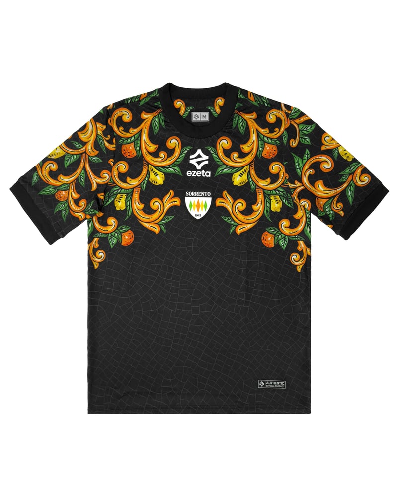 Camiseta portero visitante masculina Sorrento Calcio 1945 2025/26 Negra