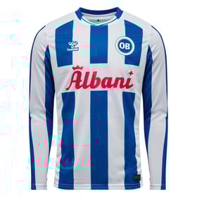 Herren Odense Boldklub 2025/26 Heim‑Langarmtrikot