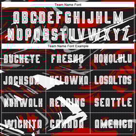 Sublimation Custom Jersey Soccer White-Red Figure Uniform