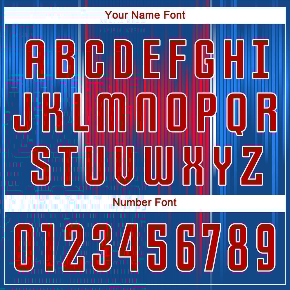 Red-White Soccer Royal Custom Uniform Sublimation Jersey