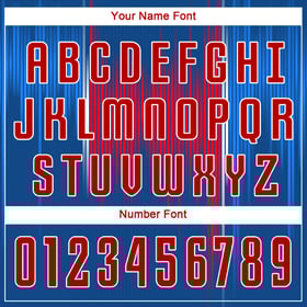 Red-White Soccer Royal Custom Uniform Sublimation Jersey