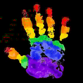 Camiseta de béisbol negra Orgullo LGBT Arcoíris Dorado-Morado Auténtica Personalizada a Mano