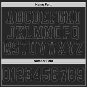 Black Custom Steel Jersey Mesh Football Gray Authentic