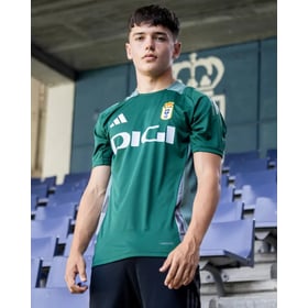 Kinder Real Oviedo 2024/25 Dritt Authentisches Trainingsshirt - Grün