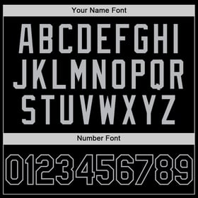 Custom Jersey Authentic Baseball Gray Sleeveless Black