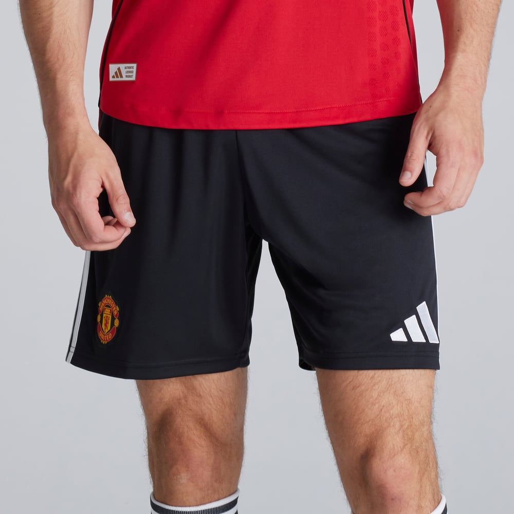 Kinder Manchester United 2025/26 Heimshorts - Schwarz