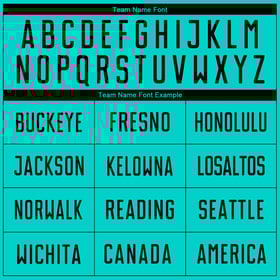 Black Soccer Aqua Custom Jersey Sublimation Uniform