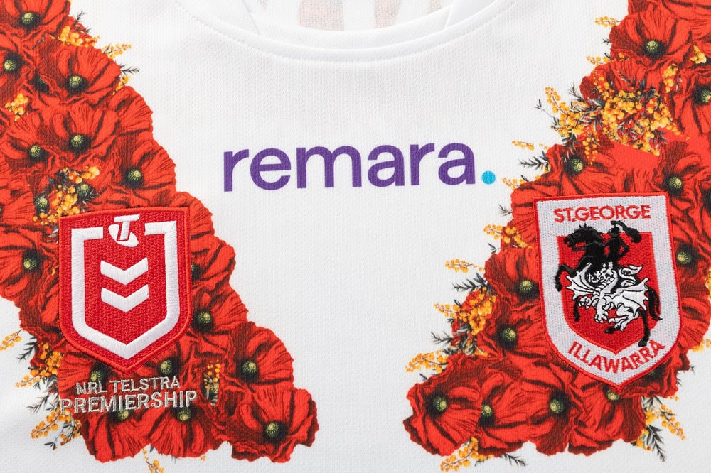 Men's St. George Illawarra Dragons 2026 ANZAC Round Shirt
