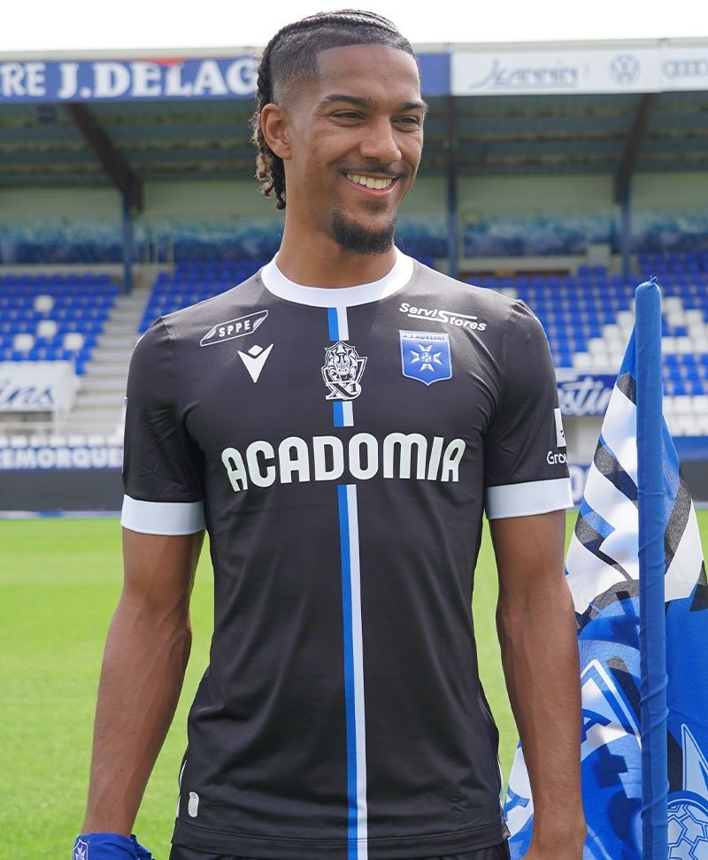 Kinder AJ Auxerre 2023/24 Auswärts Trikot