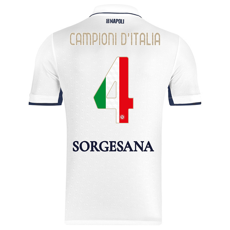 Kid's Napoli 2024/25 Away Champions Of Italy Shirt