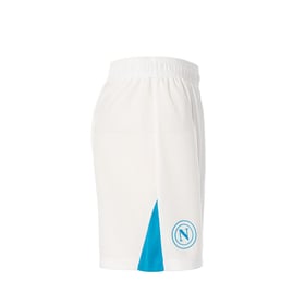 Men's Napoli 2024/25 Home Shorts - White/Sky Blue