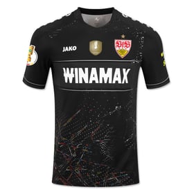 Damen VfB Stuttgart 2024/25 Auswärts Pokalfinaltrikot - Schwarz