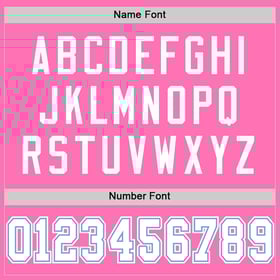 Pink Football Blue Mesh White-Light Custom Jersey Authentic