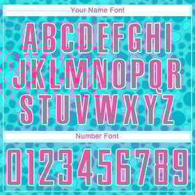 Custom Sublimation Jersey Soccer Aqua Uniform Pink-White