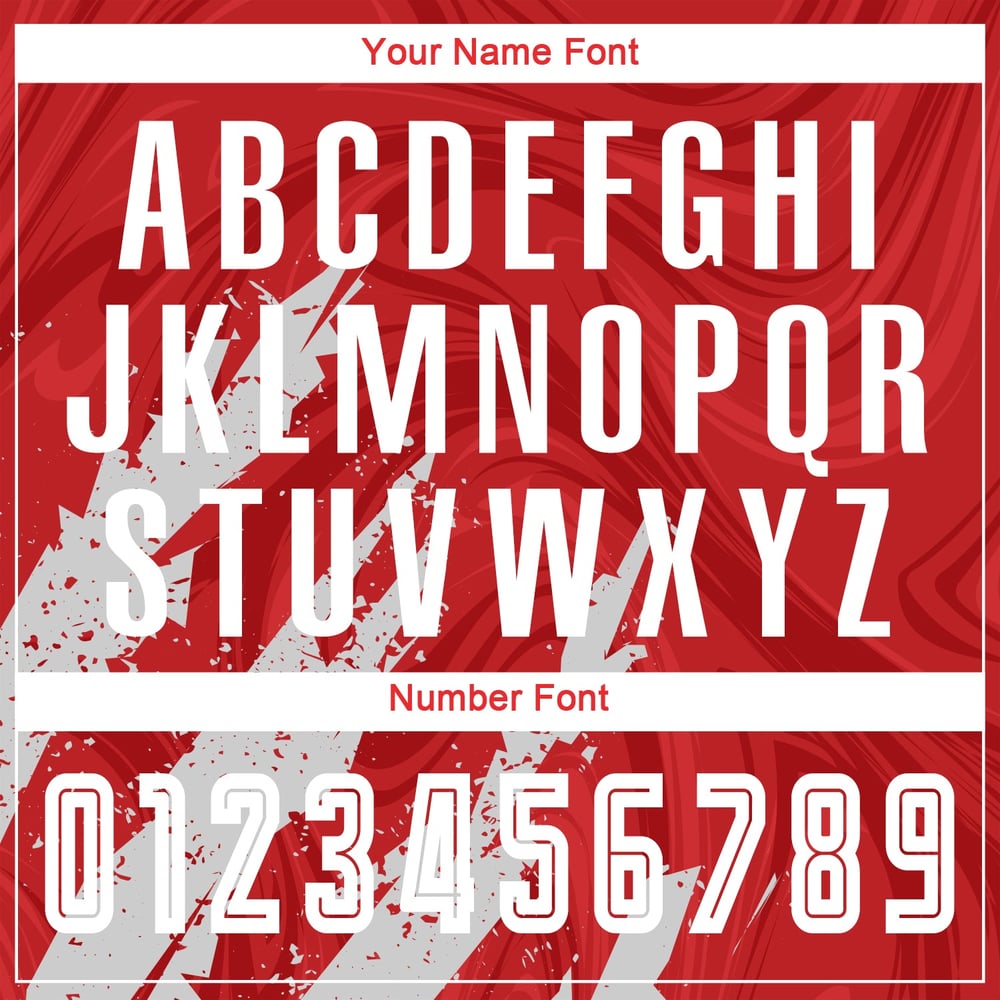 Sublimation Custom Jersey Soccer Red Uniform White