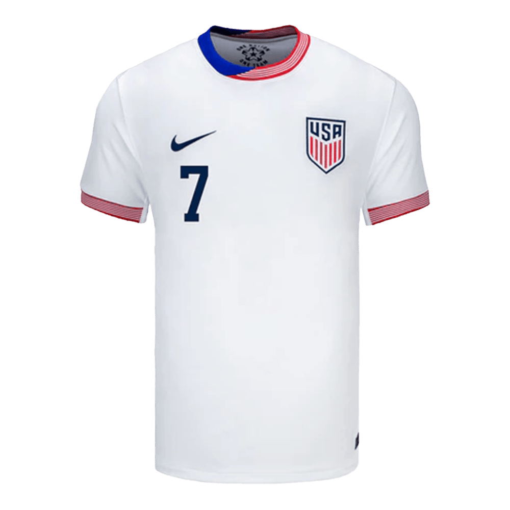 Giovanni Reyna #7 USMNT Heimtrikot Copa America 2024