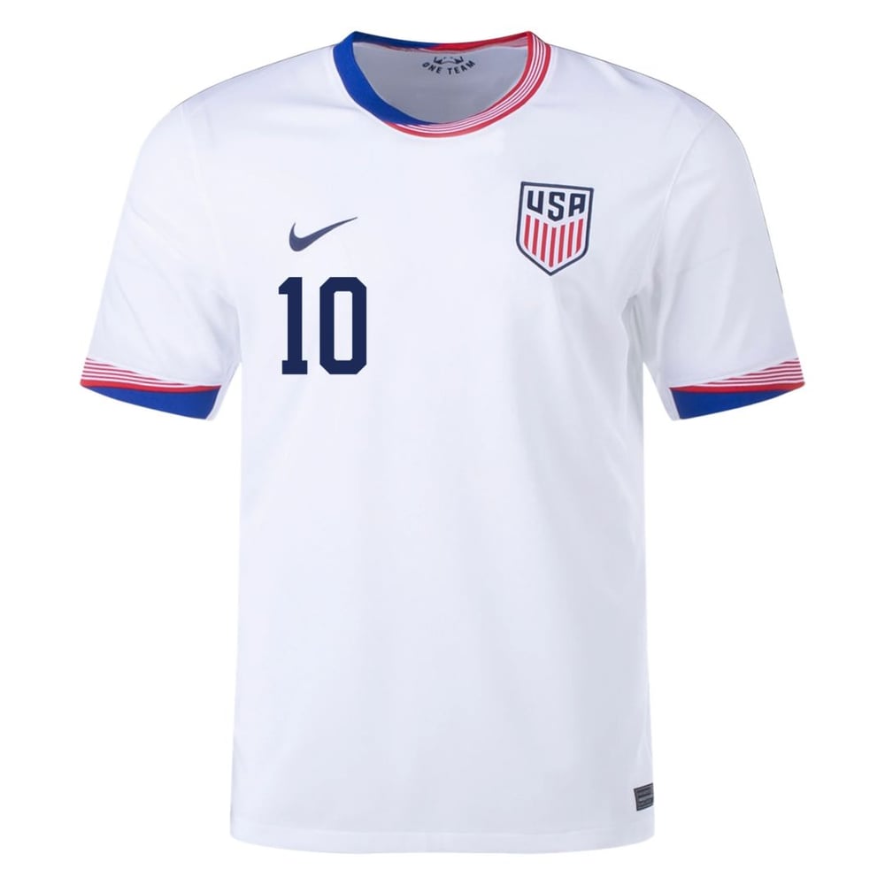 Christian Pulisic #10 USMNT Heimtrikot Copa America 2024