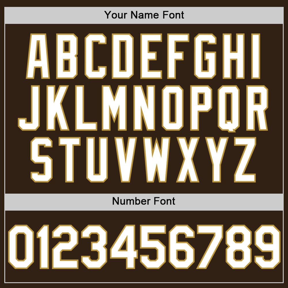 Gold Sleeveless Authentic Baseball White-Old Jersey Custom Brown