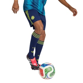 Shorts de visitante Colombia 2026 Copa del Mundo niño