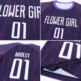 Uniform Jersey Purple Soccer White Sublimation Custom