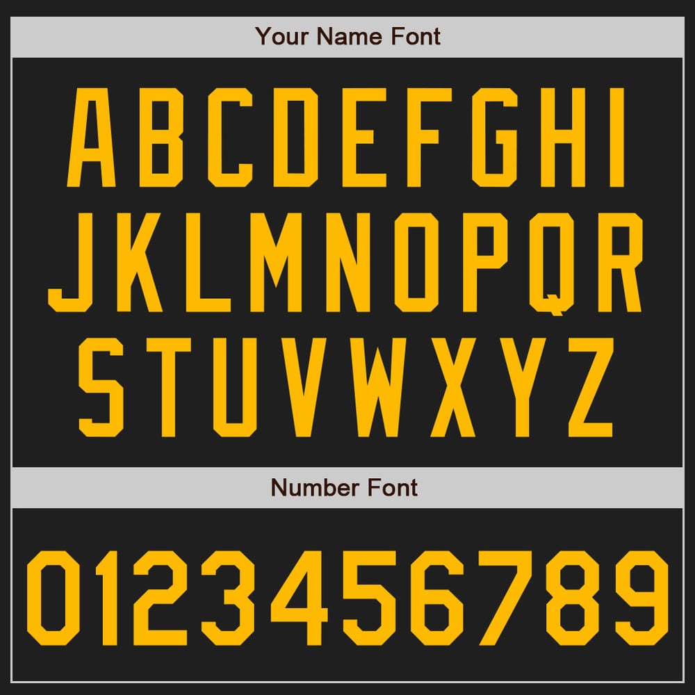 Camiseta de béisbol auténtica personalizada, dorada, negra y a rayas doradas