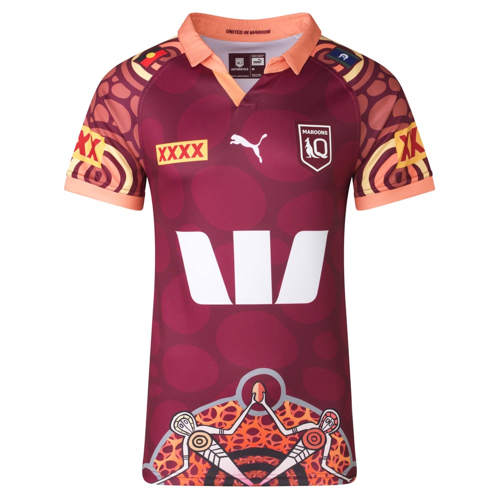 Men's QLD Maroons 2024 Third Indigenous Shirt