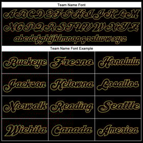 Black Throwback Mesh Authentic Jersey Football Gold Custom Black-Old