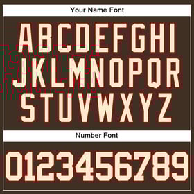 Camiseta de béisbol personalizada auténtica marrón crema-roja