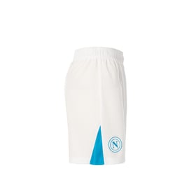 Kinder Neapel 2024/25 Heim Shorts - Weiß/Hellblau