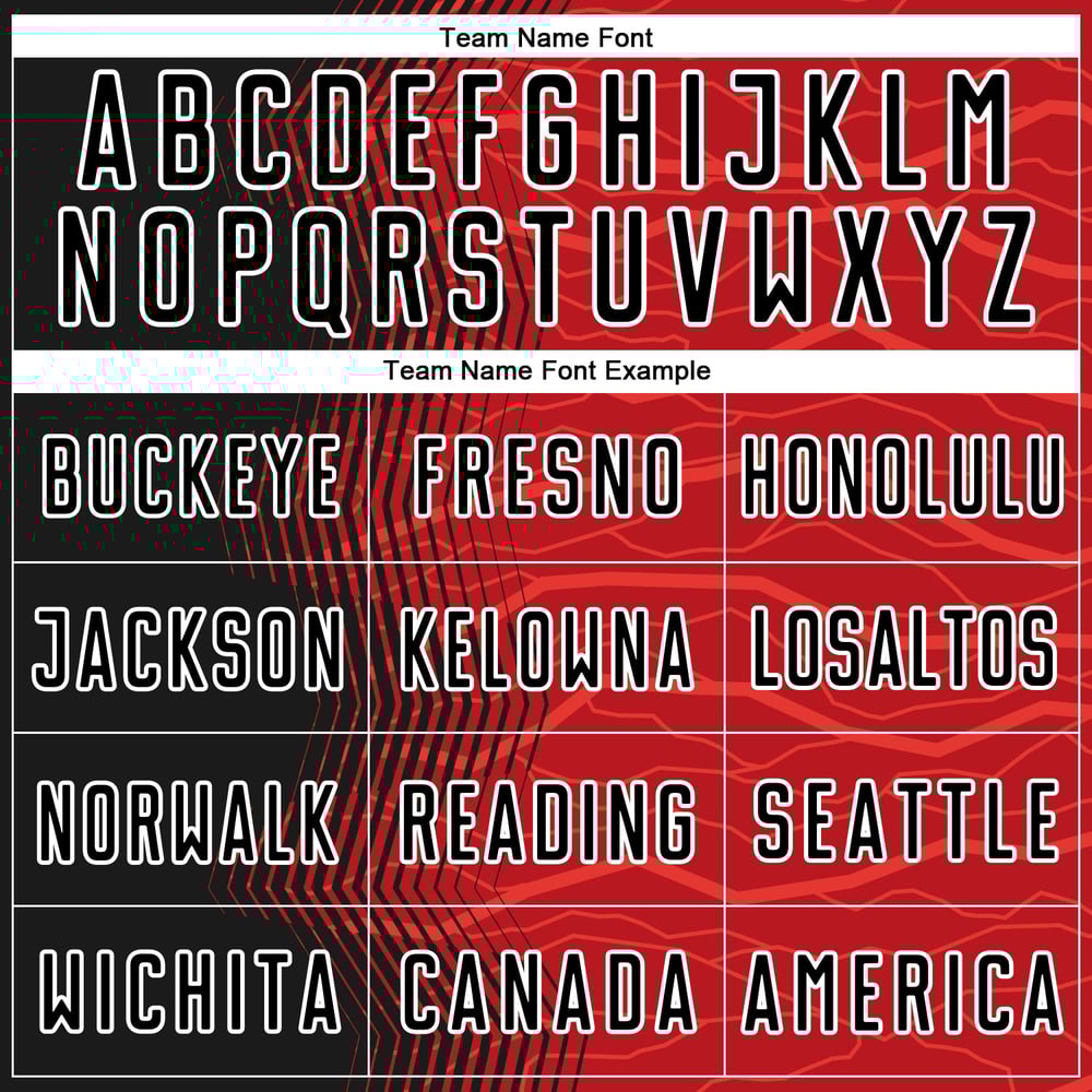 Red Soccer Sublimation Uniform Black-White Jersey Arrow Gradient Custom