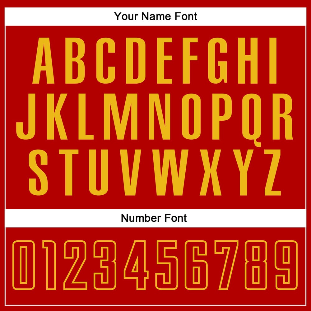 Split Soccer Fashion Jersey Red-Gold Sublimation White Uniform Custom