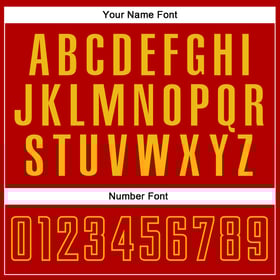 Split Soccer Fashion Jersey Red-Gold Sublimation White Uniform Custom