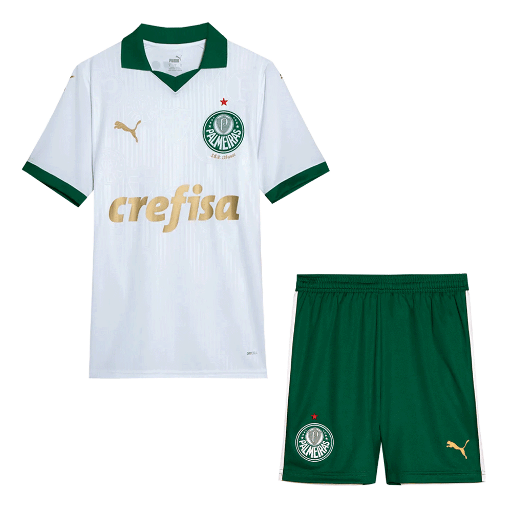 Kid's SE Palmeiras Away Jersey+Shorts 2024/25