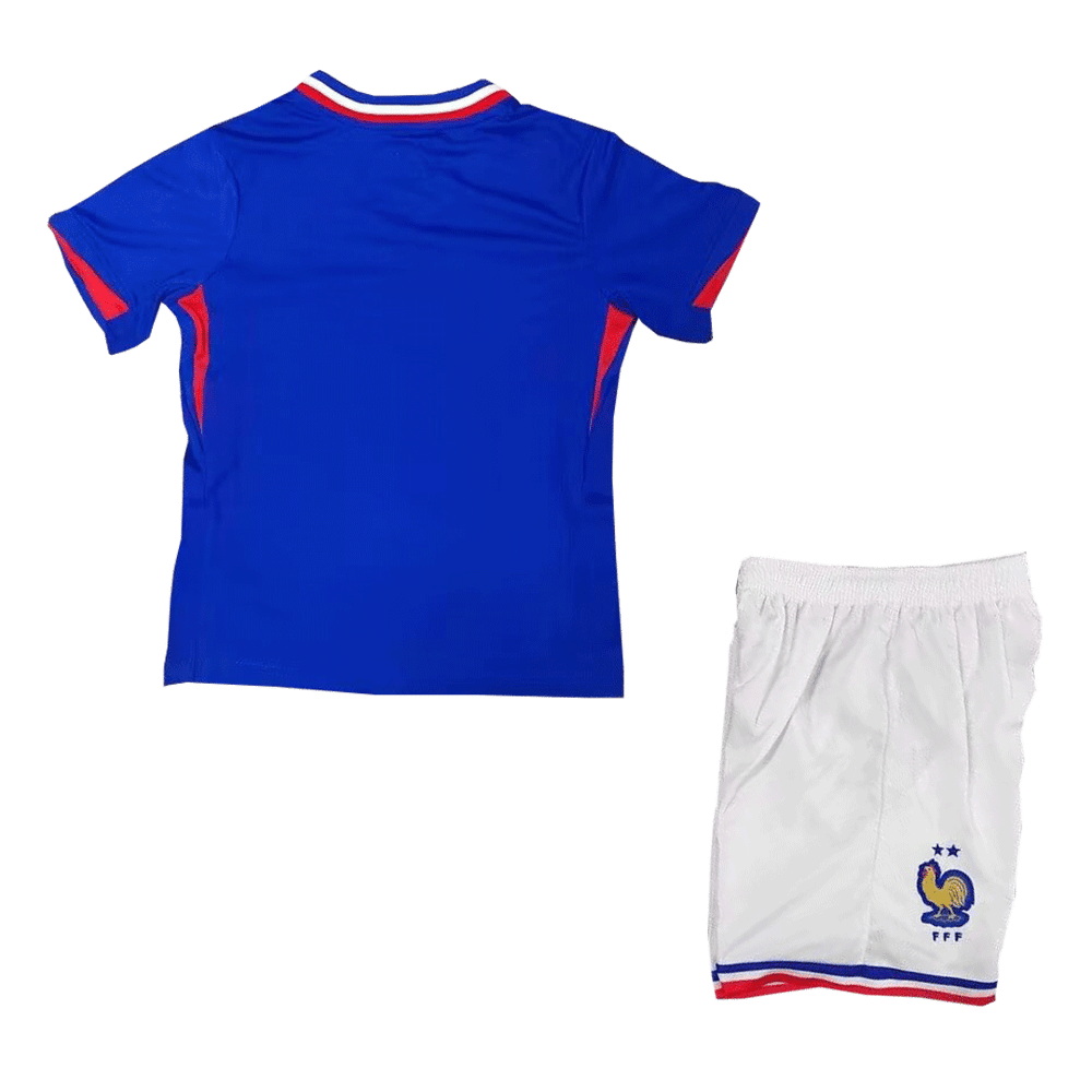 Kinder Frankreich Heimtrikot+Kurze Hosen EURO 2024
