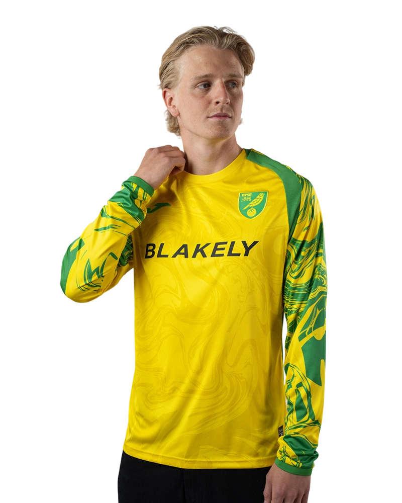 Maglia Home a Maniche Lunghe Norwich City 2026/27 Bambino