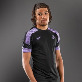 Men's Swansea City 2024/25 Third Authentic Training Shirt - Black