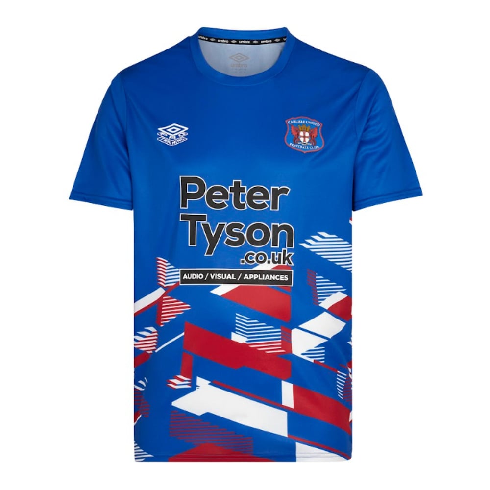 Herren Carlisle United 2024/25 Drittes Warm Up Shirt - Blau