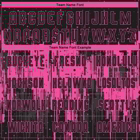 Pink Black Sublimation Custom Soccer Uniform Jersey