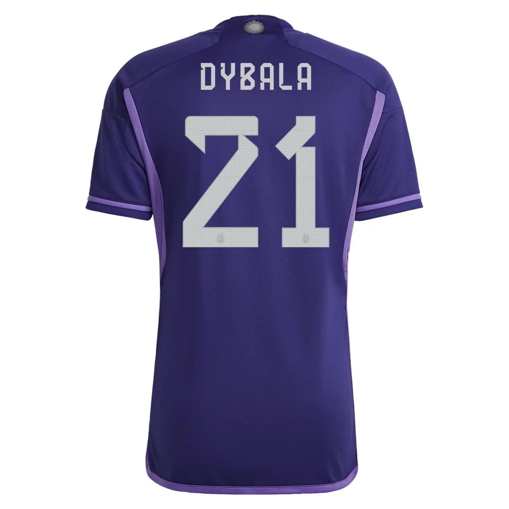 Paulo Dybala #21 Argentinien Auswärtstrikot Weltmeisterschaft 2022