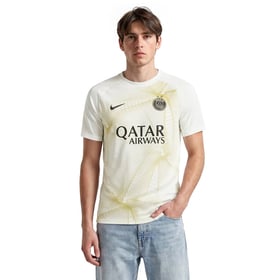 Herren PSG 2026/27 Sonderedition Aufwärmtrikot - Weiß/Gold
