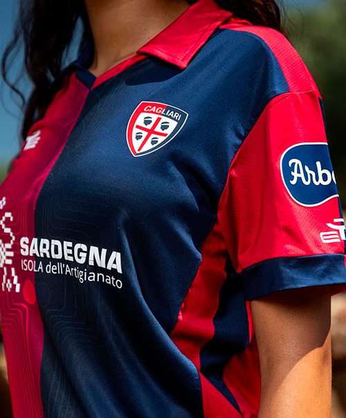 Kinder Cagliari Calcio 2023/24 Heimtrikot