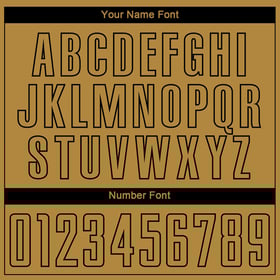 Custom Sublimation Jersey Gold Soccer Black-White Old Uniform