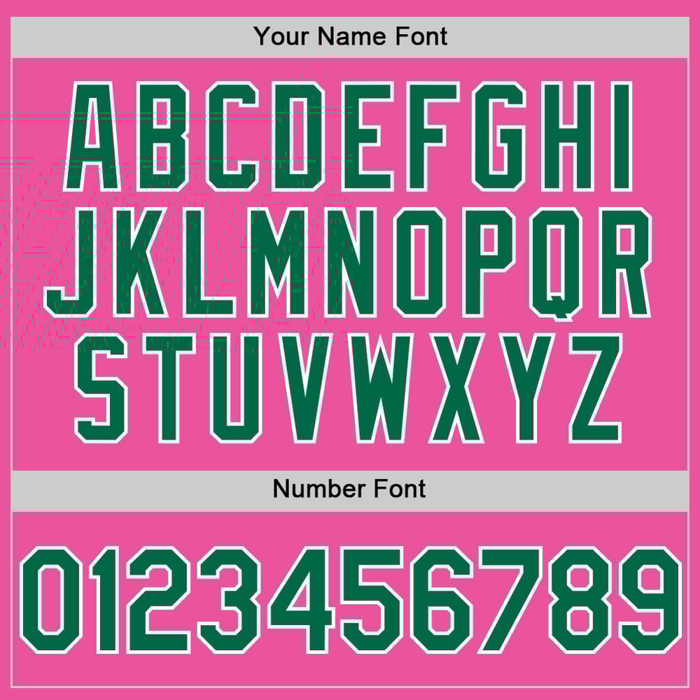 Authentic Pink Sleeveless Jersey Kelly Custom Green-White Baseball