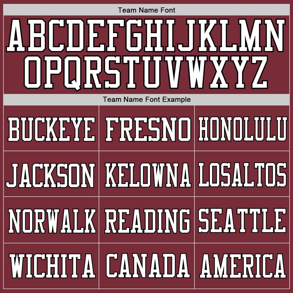 Custom Jersey Authentic White-Black Mesh Football Burgundy