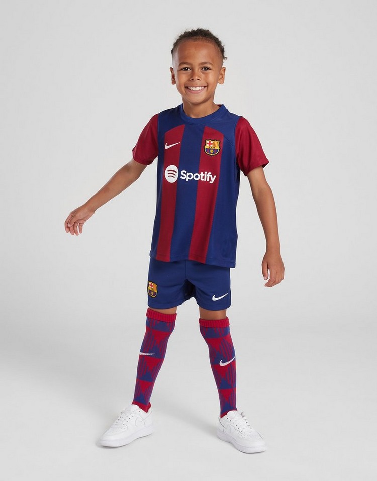 Kinder Barcelona Heimtrikot+Kurze Hosen 23/24