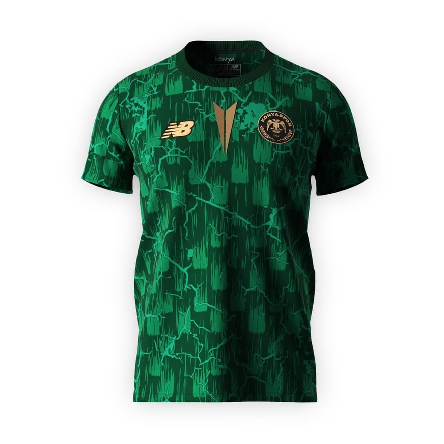 Kinder Konyaspor 2024/25 Drittes Aufwärmtrikot - Smaragd