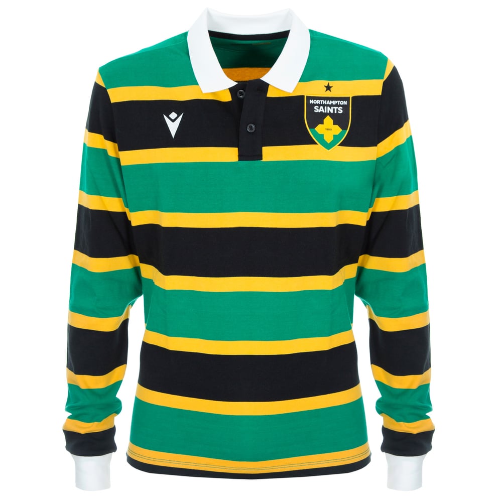 Kid's Northampton Saints 2025/26 Home Long Sleeve Shirt