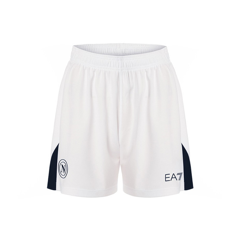 Men's Napoli 2024/25 Home Shorts - White/Navy Blue
