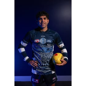 Men's Geelong Cats 2024 Third First Nations Long Sleeve Guernsey
