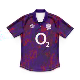 Kid's England Rugby 2024/25 Third Exclusive Warm Up Polo Shirt